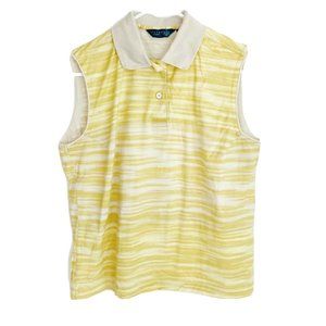 Astra Classic Womens Striped Designer Polo Top L